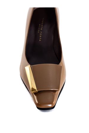 Beige brushed calfskin leather Mila pumps ROBERTO FESTA | MILATORTORA